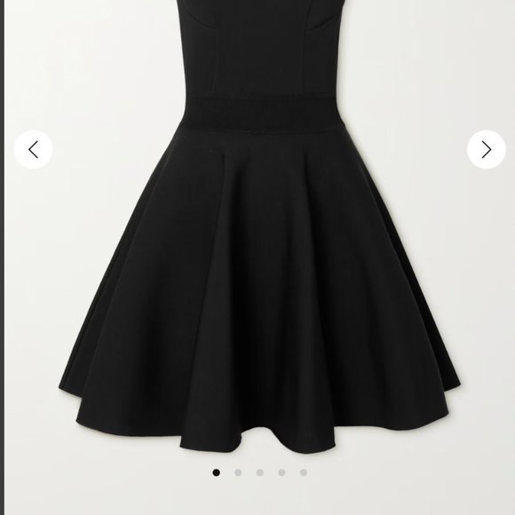 ALAÏA Sweetheart-neck wool-blend minidress - Picture 2 of 12